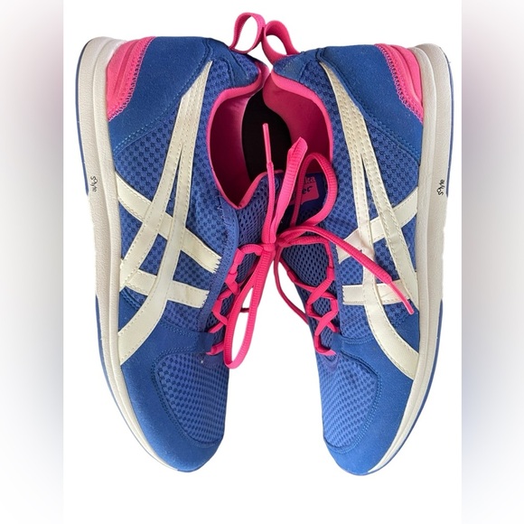 Onitsuka Tiger Ult-Racer by Asics Blue and Pink Woman’s Size 11 - Picture 9 of 9